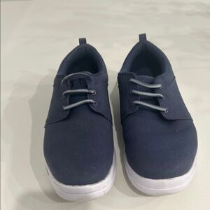 Under Armour Blue and White Boat Shoes with Knit Fabric